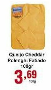 Rossi Supermercado Queijo Cheddar Polenghi Fatiado 100g oferta