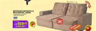 Estofado Retrátil E Reclinável Linum Bompastor