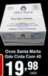 Rossi Supermercado Ovos Santa Marta Gde Cinta com 40 oferta