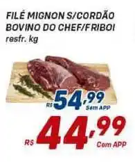 Prezunic Filé Mignon S- Cordão Bovino Do Chef-friboi 1kg oferta