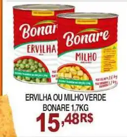 Ervilha Ou Milho Verde Bonare 1.7kg