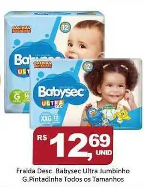 Fralda Desc. Babysec Ultra Jumbinho G.pintadinha Todos Os Tamanhos