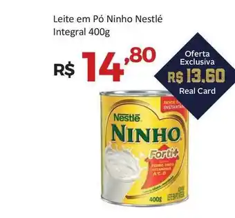 Villarreal Supermercados Leite Em Pó Ninho Nestlé Integral 400g oferta