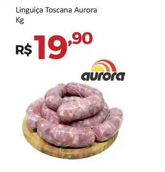 Villarreal Supermercados Linguiça Toscana Aurora 1kg oferta