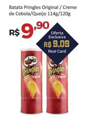 Villarreal Supermercados Batata Pringles Original Creme De Cebola Queijo 114g/120g oferta