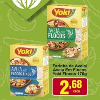 Farinha de Aveia/ Aveia em Flocos Yoki Flocos 170g