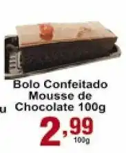 Bolo Confeitado Mousse de Chocolate 100g