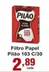 Rossi Supermercado Filtro Papel Pilao 103 c/30 oferta
