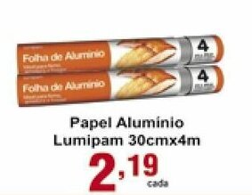 Rossi Supermercado Papel Aluminio Lumipam 30cmx4m oferta