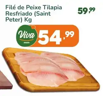 Enxuto Filé de Peixe Tilapia Resfriado (Saint Peter) Kg oferta
