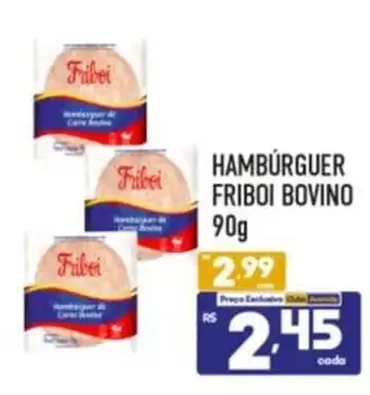 Supermercados Avenida HAMBÚRGUER FRIBOI BOVINO 90g oferta