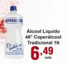 Alcool Liquido 46 Coperalcool Tradicional 1L