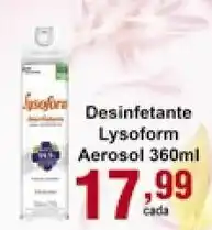 Rossi Supermercado Desinfetante Lysoform Aero 360ml oferta