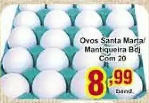 Rossi Supermercado Ovos Santa Marta/ Mantiqueira Bdj com 20 oferta
