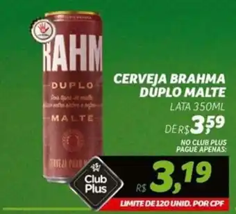 Spasso Sabores CERVEJA BRAHMA DUPLO MALTE LATA 350ML oferta