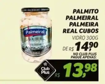 PALMITO PALMEIRAL PALMEIRA REAL CUBOS VIDRO 300G