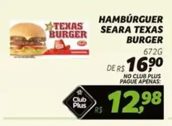 Spasso Sabores HAMBÚRGUER SEARA TEXAS BURGER 672G oferta