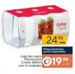 Coop Jogo de copes Montecarlo Cristar 340ml oferta