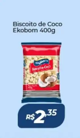 Atakarejo Biscoito de Coco Ekobom 400g oferta