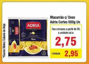 Spani Atacadista Macarrão C Ovos Adria Cortes 500 un. oferta