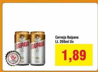 Spani Atacadista Cerveja Itaipava Lt. 269ml un. oferta