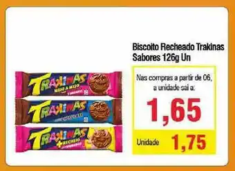 Biscoito Recheado Trakinas Sabores 126g un.