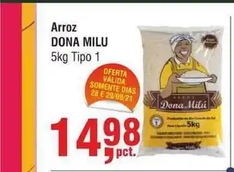 Arroz Dona Milu 5kg tipo 1