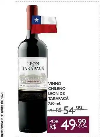 GBarbosa Vinho Chileno Leon De Tarapacá 750ml oferta
