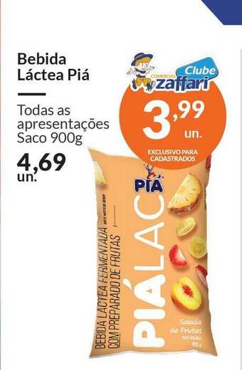Zaffari Bebida Láctea Piá 900g oferta