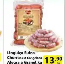 Comercial Esperança Linguiça Suína Churrasco Congelada Alegra A Granel 1kg oferta
