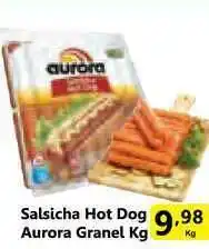 Comercial Esperança Salsicha Hot Dog Aurora Granel 1kg oferta