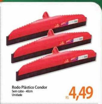 Atacadão Rodo Plástico Condor 40cm oferta