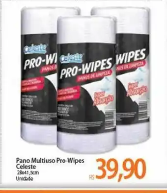 Atacadão Pano Multiuso Pro-wipes Celeste 28 x 41.5cm oferta
