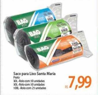 Atacadão Saco Para Lixo Santa Maria oferta