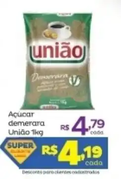 Super Lagoa Acucar demerara Uniao 1kg oferta