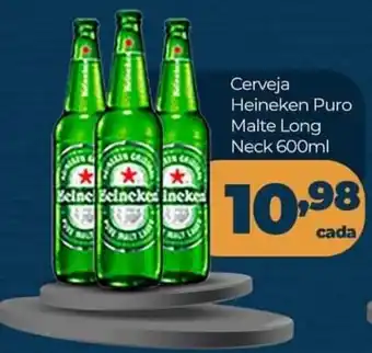 X Supermercados Cerveja Heineken Puro Malte Long Neck 600ml oferta