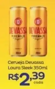 Super Lagoa Cerveja Devassa Loura Sleek 350ml oferta