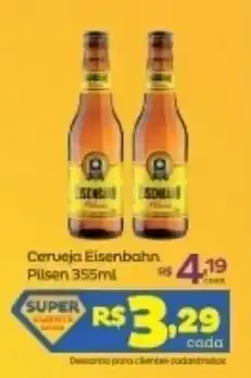 Super Lagoa Cerveja Eisenbahn Pilsen 355ml oferta