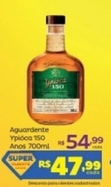 Aguardente Ypioca 150 Anos 700ml