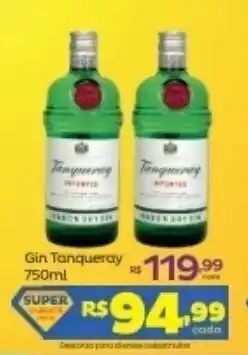Super Lagoa Gin Tanqueray 750ml oferta