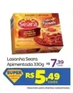 Super Lagoa Lasanha Seara Apimentada 330g oferta