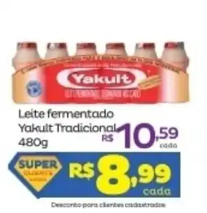 Super Lagoa Leite Fermentado Yakult Tradicional 480g oferta