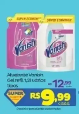Super Lagoa Alvejante Vanish Gel refil 1.2L varios tipos oferta