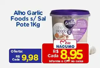 Alho Garlic Foods s/ Sal Pote 1kg