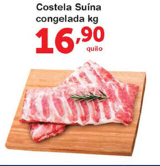 Roldão Costela Suina Congelada 1kg oferta