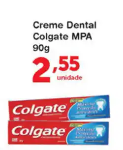 Roldão Creme Dental Colgate MPA 90g oferta