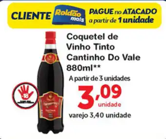 Roldão Coquetel de Vinho Tinto Catinho Do Vale 880ml oferta