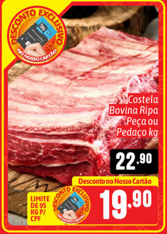 Supermercados Big Compra Costela Bovina Ripa peca ou pedaco 1kg oferta
