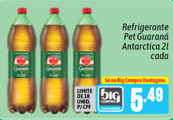 Supermercados Big Compra Refrigerante Pet Guarana Antarctica 2L cada oferta