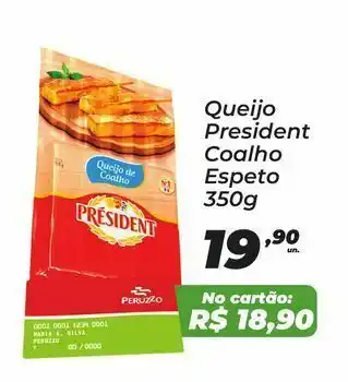 Peruzzo Queijo president coalho espeto 350g oferta